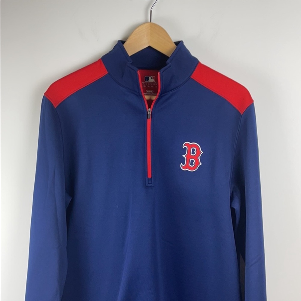 Boston Red Sox 1/4 Pullover Sweater - Size Medium
